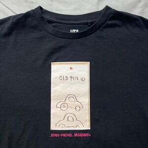 UNIQLO UT Jean Michel Basquiat Old Tin Graphic T Shirt Black XL